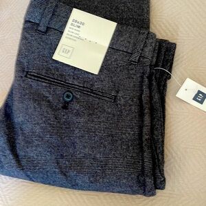 GAP NWT DRESS PANTS MEN GRAY SLIM